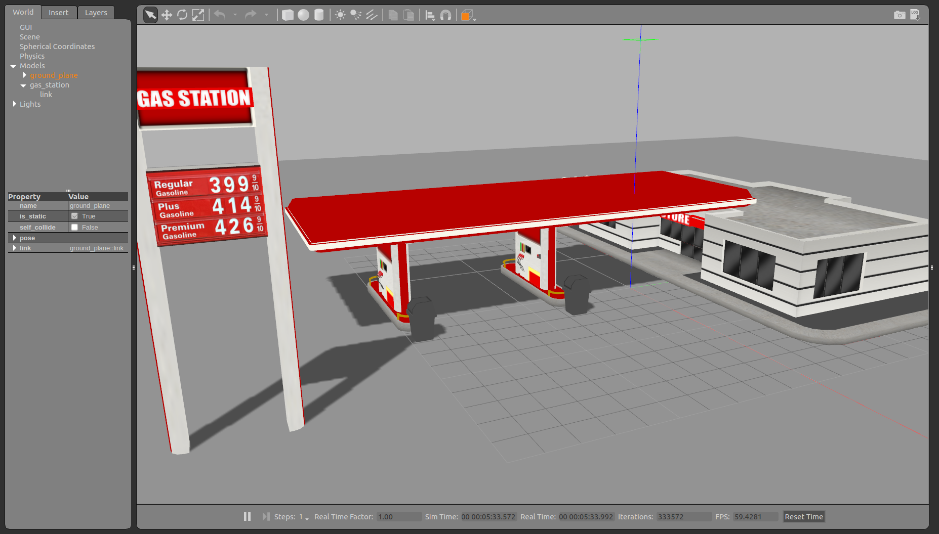 Using Roslaunch Gazebo Simu Chs